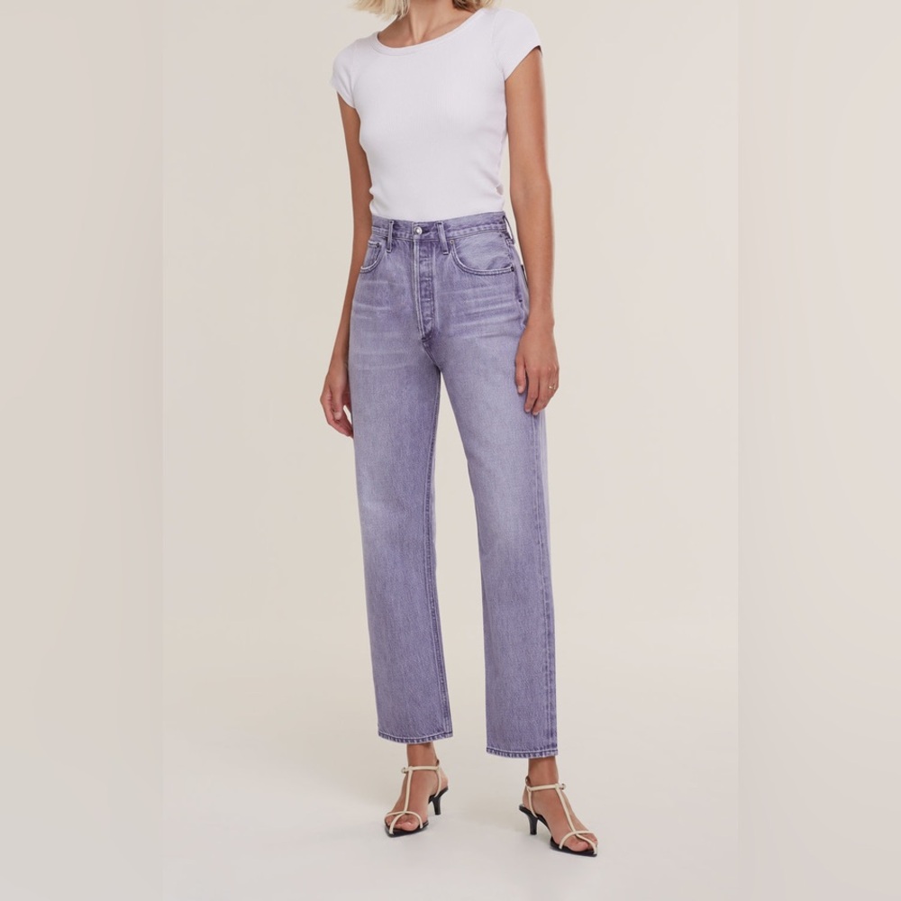 AGOLDE 90's PINCH Waist Women's Denim Straight Ashberry Purple Jeans
